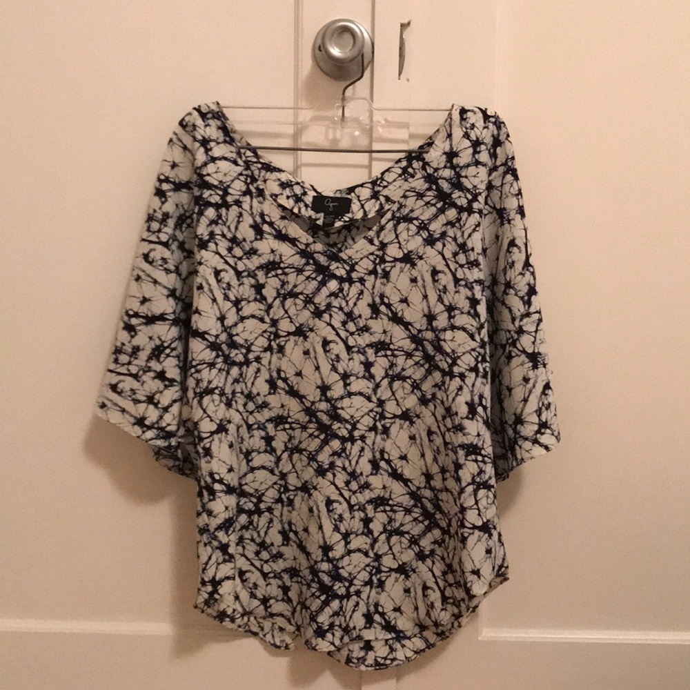 Aqua Tie Dye Blouse